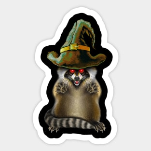 Raccoon Halloween Sticker